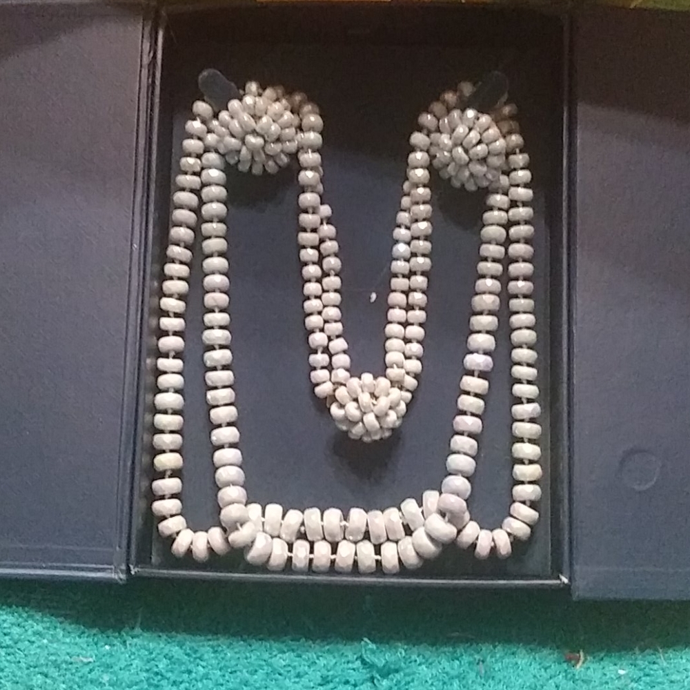 Beautiful 1950's  Blue Bead Vogue Necklace Set